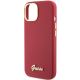 6. Etui Guess Silicone Script Metal Logo & Frame na iPhone 15 - czerwone