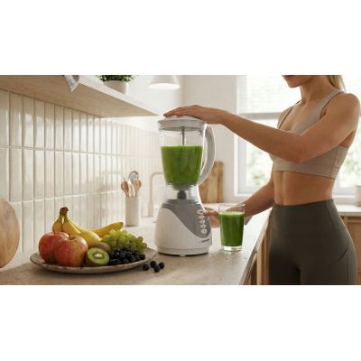 4. Blender kielichowy Esperanza PINA COLADA EKM023E (350W; kolor biały)