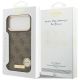 8. Etui Guess 4G Logo Plate MagSafe na iPhone 17 Pro Max - brązowe