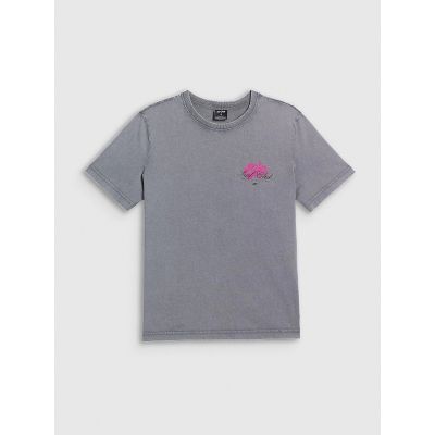 4. T-shirt relaxed z nadrukiem damski 4F 4FRSS26TTSHF4515-27S
