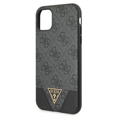 3. Etui Guess 4G Triangle Collection na iPhone 11 6,1" / Xr - szare