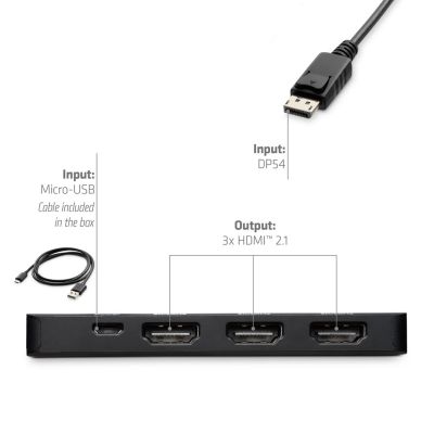 9. Adapter I/O DP do HDMI potrójny CSV-7330 CLUB3D