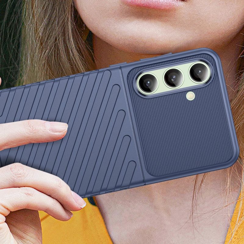 6. Thunder Case etui do Samsung Galaxy S24 FE silikonowy pancerny pokrowiec - niebieskie