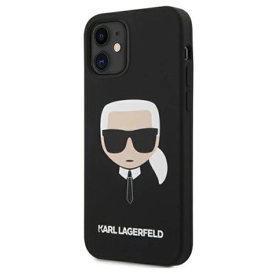 2. Etui Karl Lagerfeld Silicone Karl`s Head na iPhone 12 mini - czarne