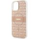 6. Etui DKNY IML Mono & Stripe MagSafe na iPhone 15 / 14 / 13 - różowe