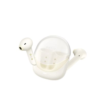 6. Słuchawki Bluetooth Havit TW974 Modern Buds (beżowy)