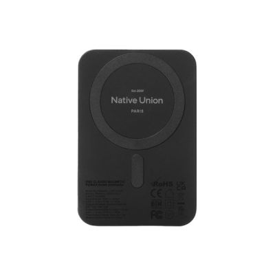 4. Native Union PB-5KMS-BLK-Q2 bank mocy 5000 mAh Bezprzewodowe ładowanie Czarny