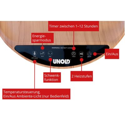 3. Unold Stół z termowentylatorem Henry Ceramic brązowy (86545)