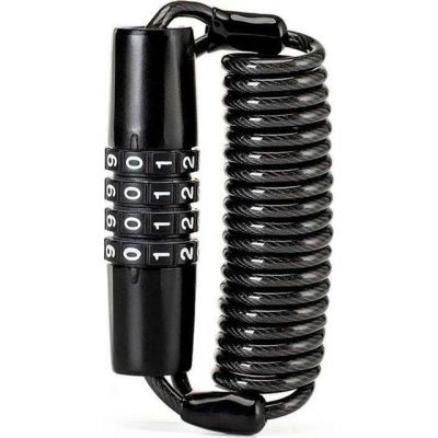 Zapięcie rowerowe Rockbros T609 na szyfr 1,5m - czarne