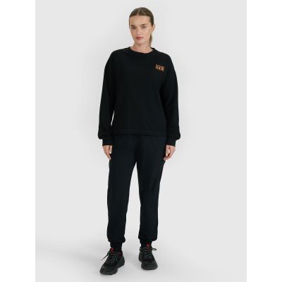 2. Longsleeve oversize z nadrukiem damski 4F 4FWSS25TLONF393-20S