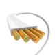 6. Kabel Baseus Free2Pull Mini 100W zwijany USB-C - USB-C 2m - biały