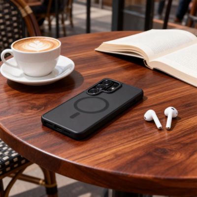 7. Etui Tech-Protect MagCam MagSafe na Samsung Galaxy S26 Ultra - czarno-matowe