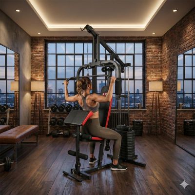 32. Atlas z ławką multigym PRO BMG 4700, stos 66kg