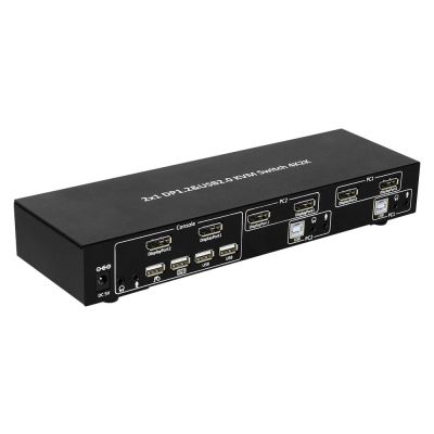 4. TECHLY PRZEŁĄCZNIK KVM DISPLAYPORT/USB 2X1 DUAL HE