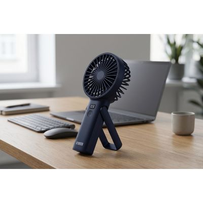 7. Wentylator ręczno-biurkowy akumulatorowy USB NOVEEN F120