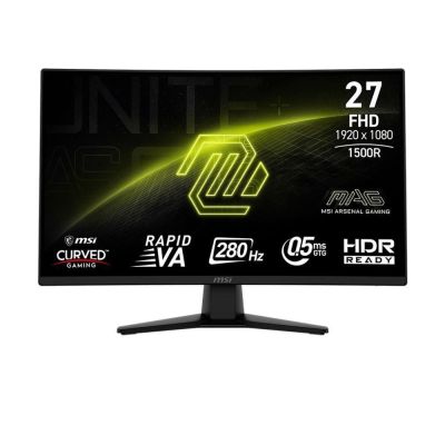 MSI MAG 274CXF monitor komputerowy 68,6 cm (27") 1920 x 1080 px Full HD Czarny