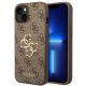 Etui Guess 4G Big Metal Logo na iPhone 14 - brązowe
