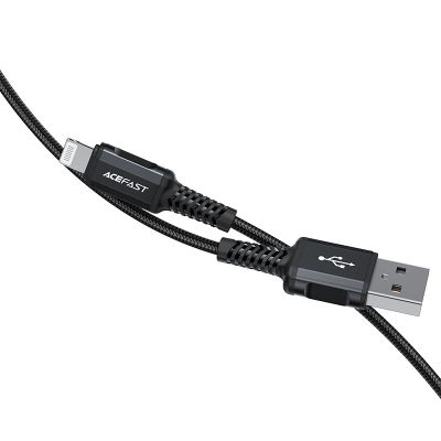 4. Acefast kabel MFI USB - Lightning 1,8m, 2,4A czarny (C4-02 A Black)
