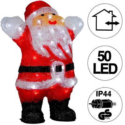 5. FIGURKA DEKORACYJNA MIKOŁAJ 50LED WYS: 40CM ACRYL