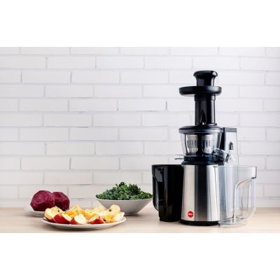 19. ELDOM WYCISKARKA WOLNOOBROTOWA PJ400 400W SREBRNO-CZARNA ,ŚLIMAK BPA FREE 80 [OBR./MIN]