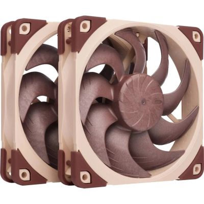 9. Noctua NF-A12X25 G2 PWM SX2-PP system chłodzenia komputerów Obudowa komputera Wentylator 12 cm Beżowy 2 szt.