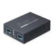 2. PLANET 2-Port 10G/2.5G/1G/100BASE-X konwerter sieciowy Czarny