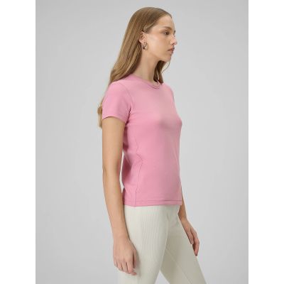 2. T-shirt slim gładki damski 4F 4FRAW25TTSHF3623-56S