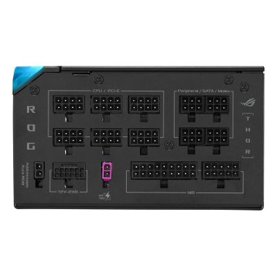 16. ASUS ROG -THOR-1200P3-GAMING-E moduł zasilaczy 1200 W 24-pin ATX ATX Czarny
