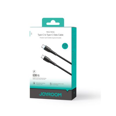 5. Kabel Joyroom Starry Series SA32-CC3 USB-C / USB-C 60W 1m - czarny