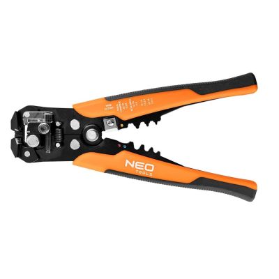 4. NEO TOOLS Automatyczny ściągacz izolacji 205 mm, czołowy + konektory 230 szt.