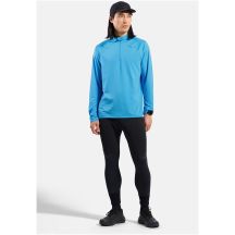 Bluza z półgolfem męska Odlo ESSENTIAL CERAMIWARM Mid layer 1/2 zip niebieska   L
