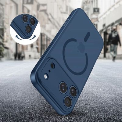 6. Etui Tech-Protect BasicMag MagSafe na iPhone 17 Pro Max - granatowe
