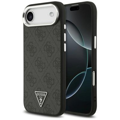 Etui Guess 4G Triangle Logo MagSafe na iPhone 17 Air - czarne