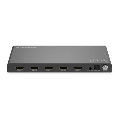 3. Przełącznik HDMI 4x1, 8K/60Hz (4:4:4) z HDR, 48 Gbps, HDCP 2.3, Toslink / Stereo, EDID