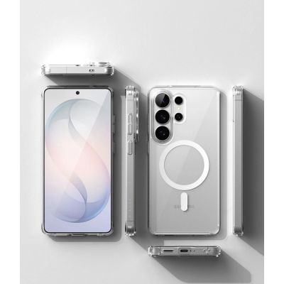 4. Etui Ringke Fusion Magnetic MagSafe na Samsung Galaxy S26 Ultra - przezroczyste