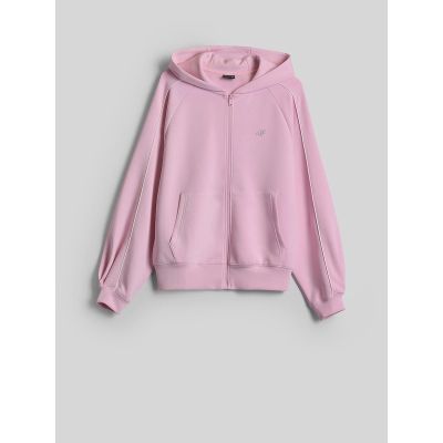 6. Bluza dresowa regular z kapturem damska 4F 4FRSS26TSWSF2990-56S
