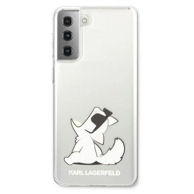 3. Etui Karl Lagerfeld Choupette Fun na Samsung Galaxy S21+ - przezroczyste