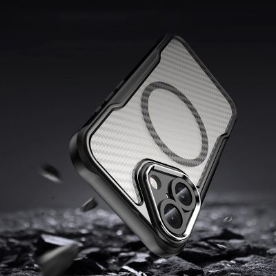 7. Etui silikonowe Leading Series MagSafe do iPhone 16 Plus - czarne