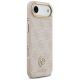 4. Etui Guess 4G Strass Logo & Big Strap Metal Buttons MagSafe na iPhone Air - różowe