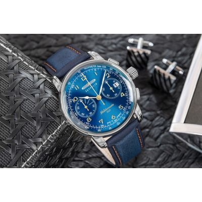 5. Zegarek Męski ZEPPELIN Mediterranee Chronograph 9670-3 + BOX