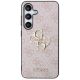 3. Etui Guess 4G Big Metal Logo na Samsung Galaxy S24 - różowe