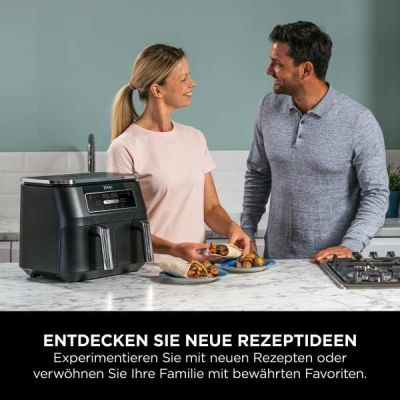2. Ninja AF200EU frytkownica Podwójny 7,6 l Autonomiczny 2400 W Frytkownica na gorące powietrze Czarny