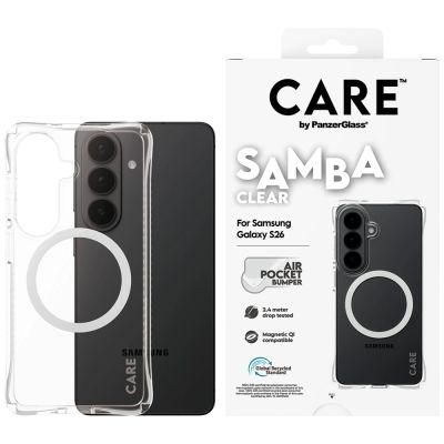 Etui CARE by PanzerGlass Samba Transparent Qi na Samsung Galaxy S26 - przezroczyste