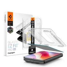 Szkło hartowane Spigen Glas.tR EZ Fit Pro HD AC prywatyzujące na iPhone Duo