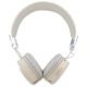 3. Słuchawki nauszne Bluetooth Guess Grained Classic Round Shape ENC - beżowe