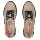 5. Skórzane półbuty sneakersy damskie na platformie taupe Filippo DP8006