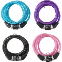 Zapięcie rowerowe Dunlop password lock 6 mm 120 cm ST 4ass 02922