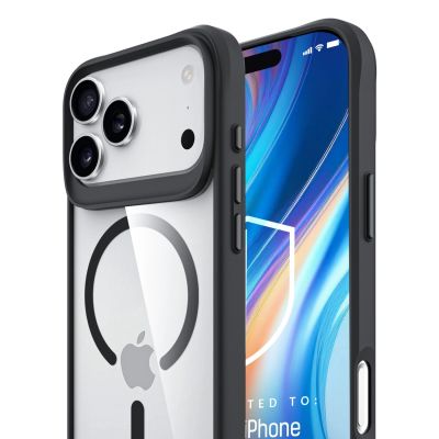 4. Etui 3mk Satin Armor MagCase na iPhone 17 Pro Max - przezroczysto czarne