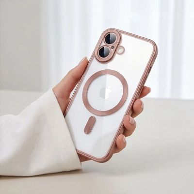 7. Etui Tech-Protect MagFlex na iPhone 17 - przezroczysto-różowe