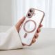7. Etui Tech-Protect MagFlex na iPhone 17 - przezroczysto-różowe